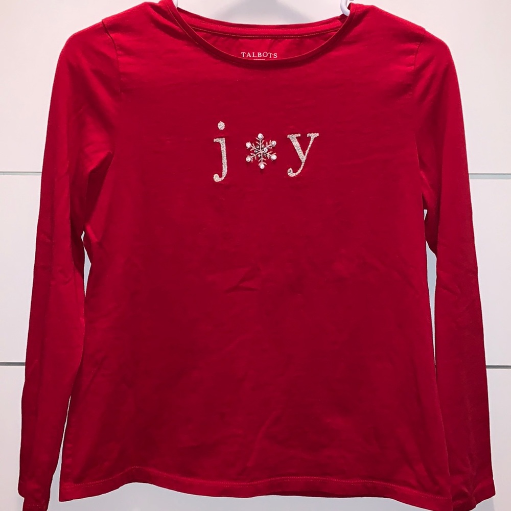 Talbots Long Sleeve Red JOY Shirt